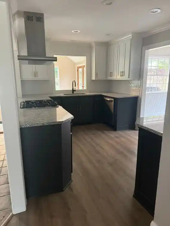 A finished kitchen after a restoration